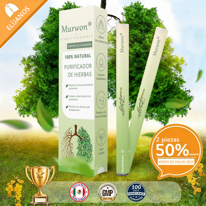 𝐓𝐢𝐞𝐧𝐝𝐚 𝐨𝐟𝐢𝐜𝐢𝐚𝐥 ✨𝐌𝐮𝐫𝑤𝗈𝒏® Difusor Botánico de Mullein para Limpieza de Pulmones (🫁 Tos, faringitis, dificultad para respirar, flema, congestión nasal, bronquitis, síntomas alérgicos, malestar pulmonar)2🔥